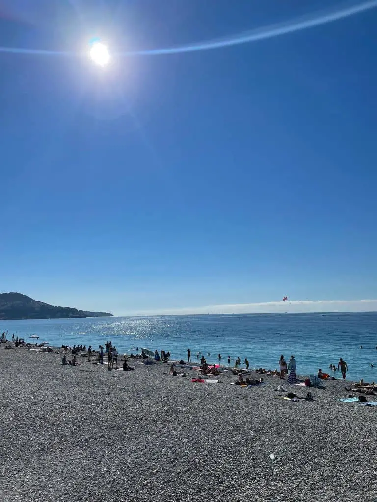 Nice beach at Promenade Des Anglais