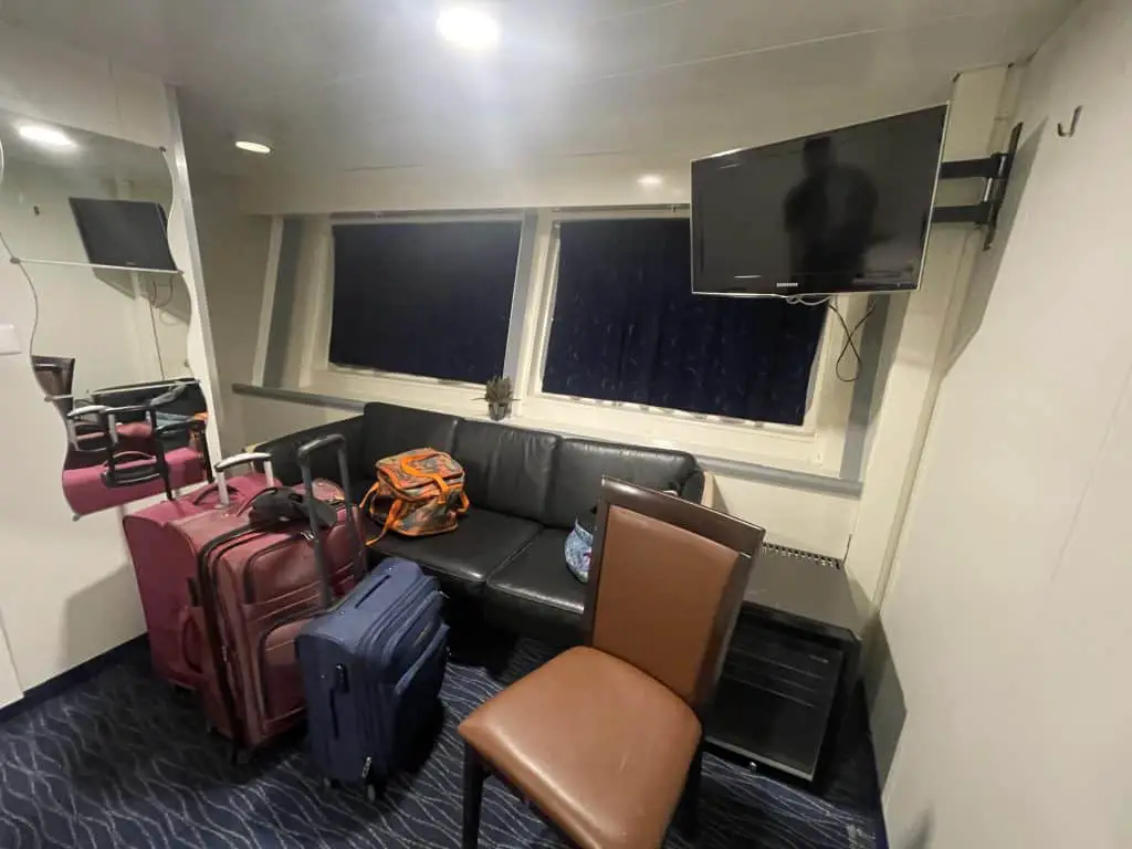 Brindisi to Vlora Ionian Star ferry private cabin