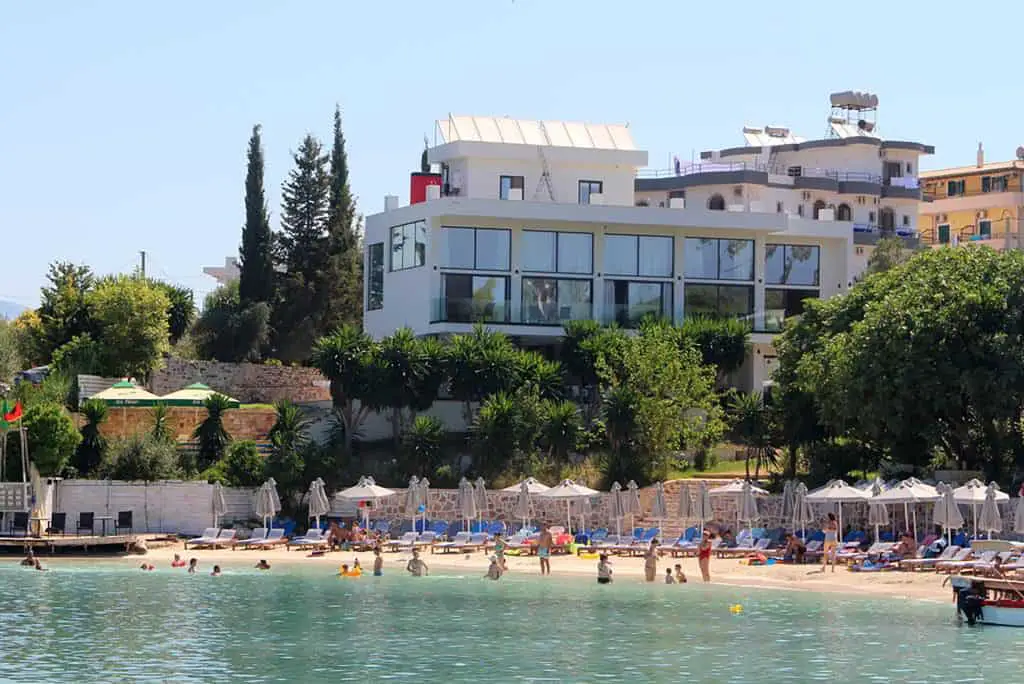Best Ksamil hotel with private beach: Hotel Denoel